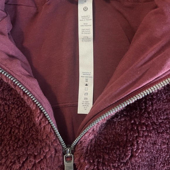 Lululemon Fleece Textured Half-Zip - Picture 3 of 5